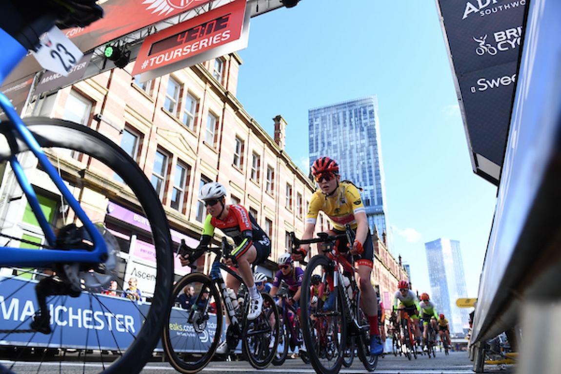 Beginning of cycling race