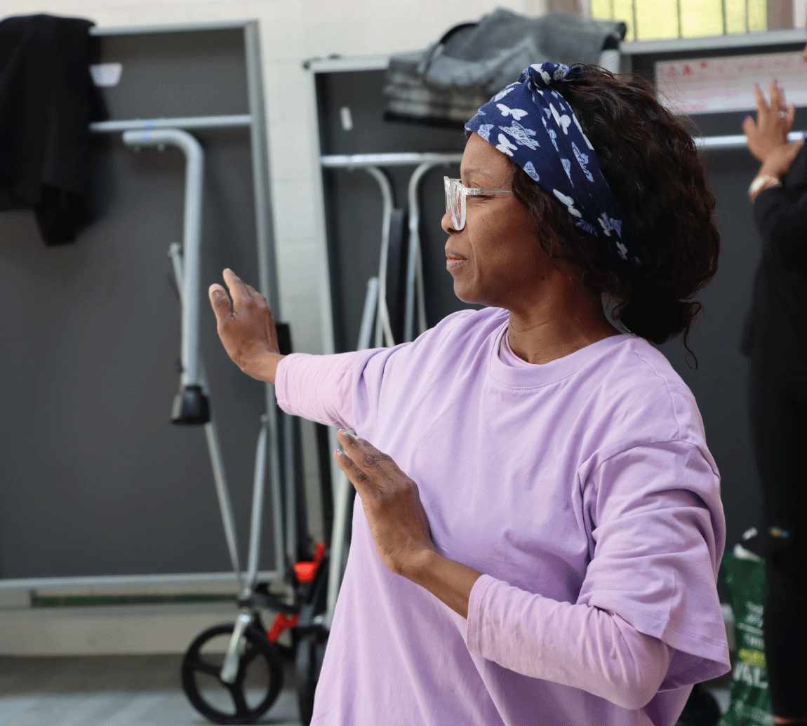 Woman at Breathe Better Session